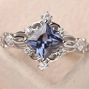 Alexandrite Sterling Silver Ring